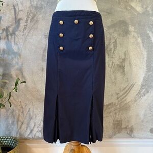 Military Colonial Secretary Steampunk Academia Pencil Pleated Skirt Sz L